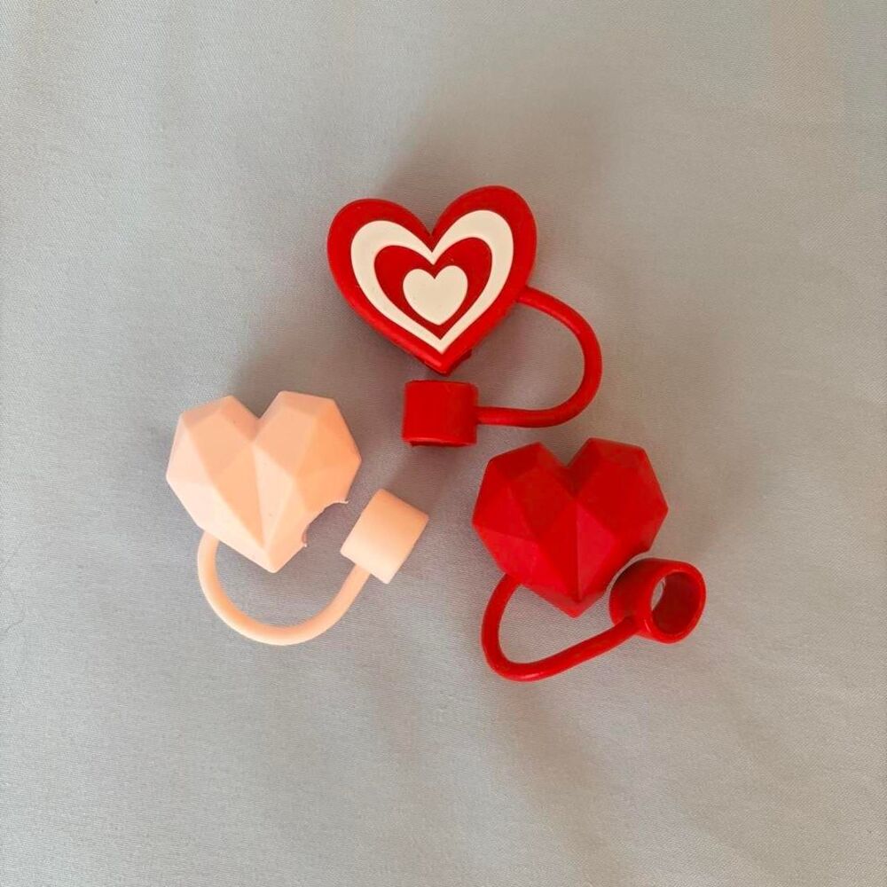 Heart Straw Toppers